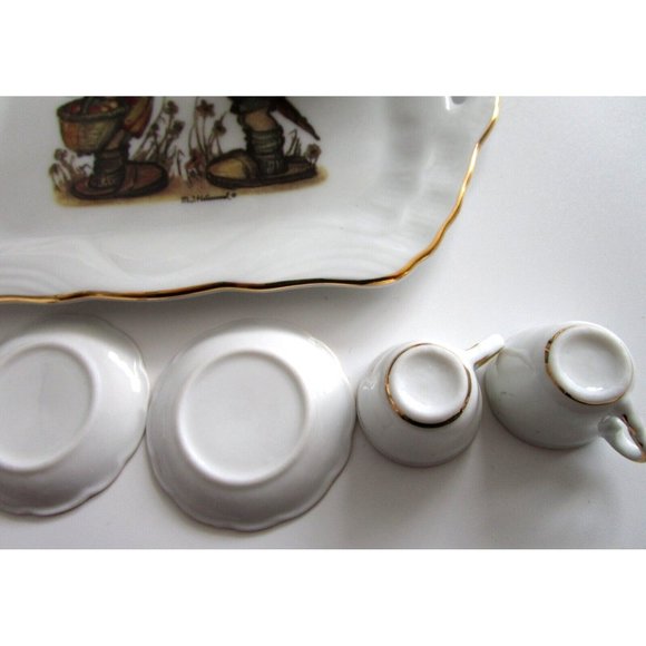 MJ Hummel Germany - Reutter Porzellan - Miniature Doll Porcelain Tea Set - VTG - Picture 13 of 16